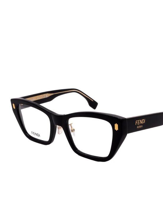 NEW FENDI EYEGLASSES, BLACK WOMEN EYEWEAR FENDI FE50118F 001 main image 4